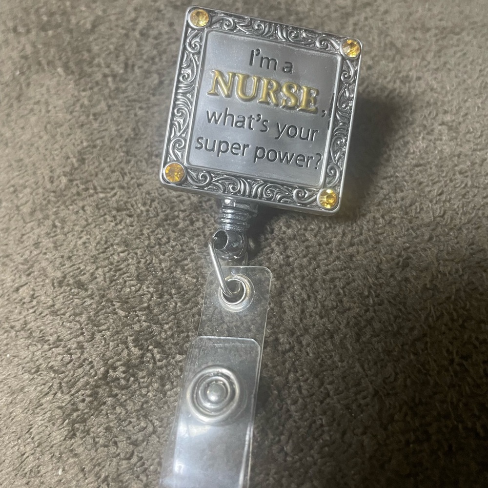 Nurse Badge Reel with Inspirational Quote